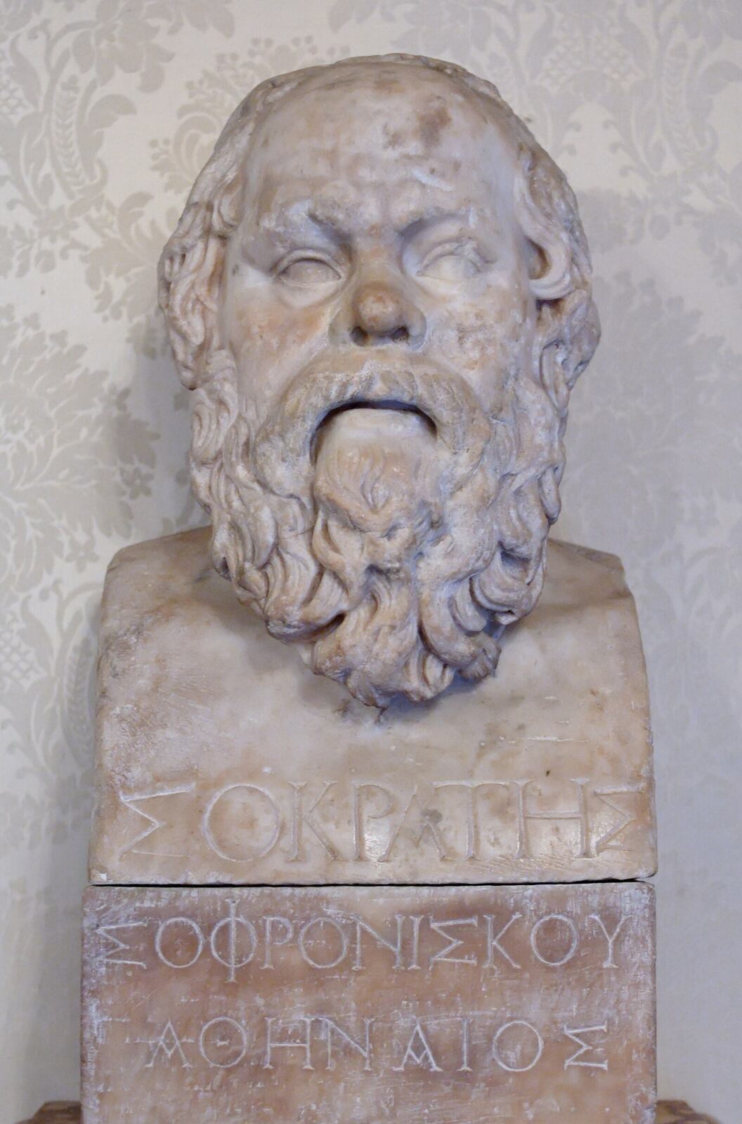 Marble bust conventionally identified as Socrates